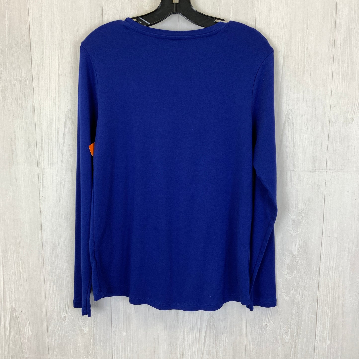 Top Long Sleeve Basic By Eddie Bauer In Blue, Size: L