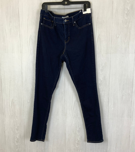 Jeans Skinny By Levis In Blue Denim, Size: 12