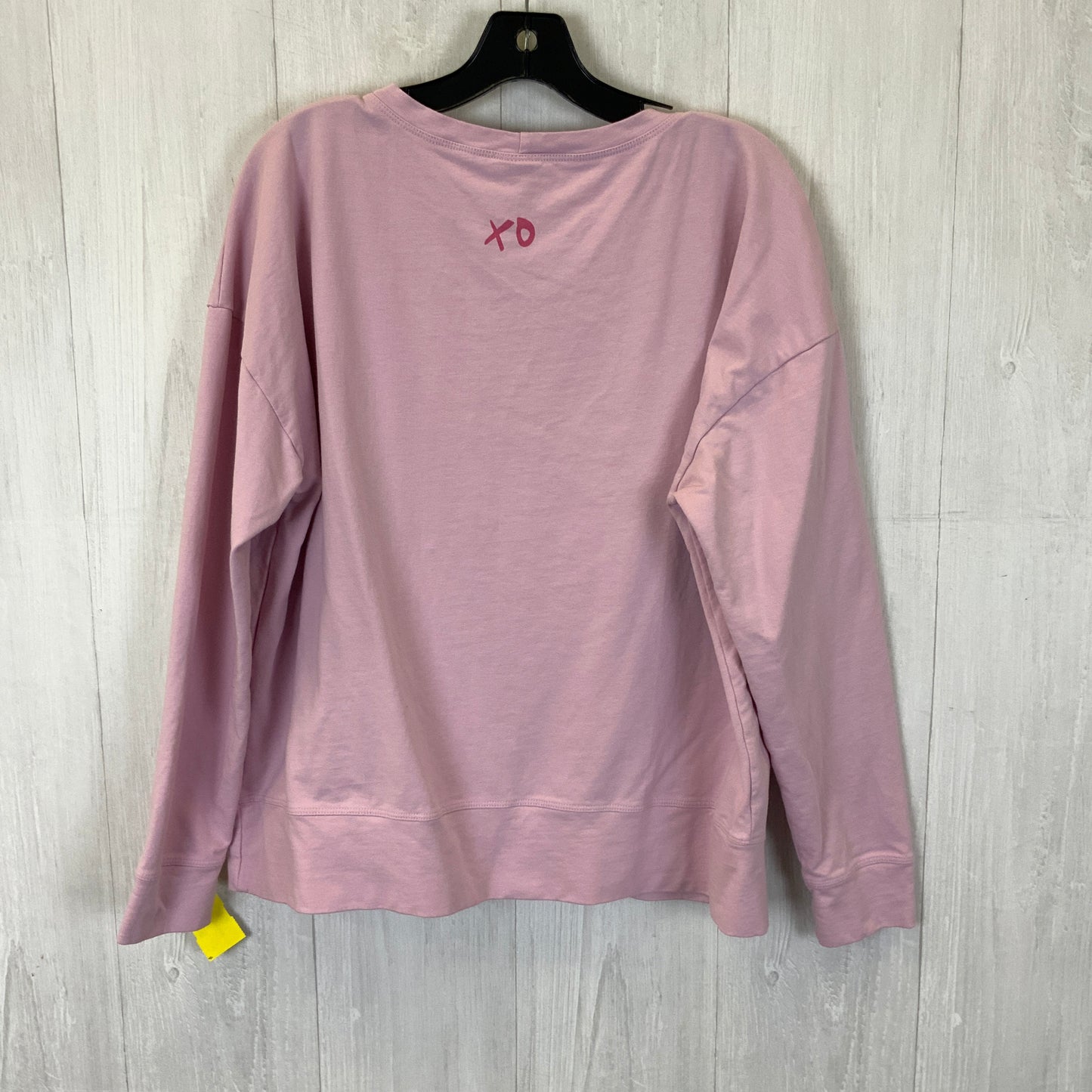 Top Long Sleeve Basic By Cabi In Pink, Size: L