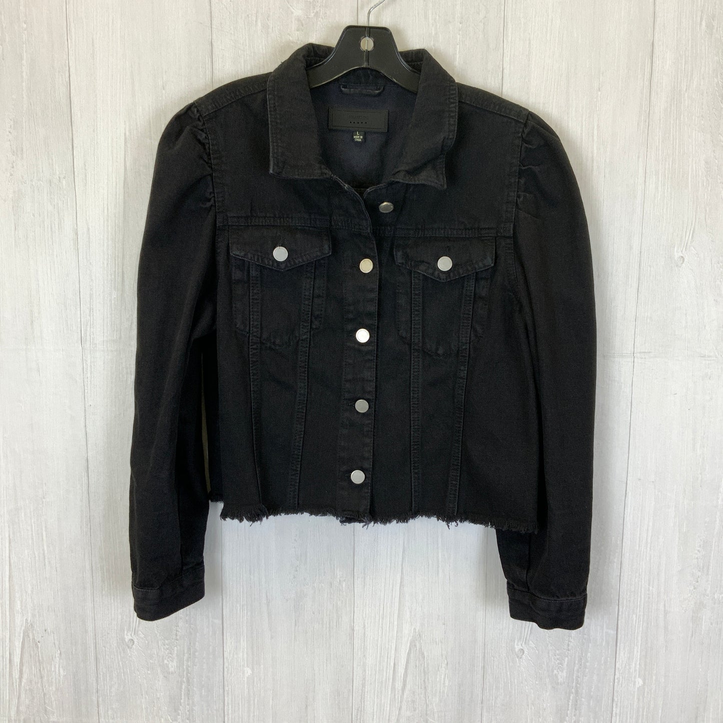 Jacket Denim By Blanknyc In Black Denim, Size: L