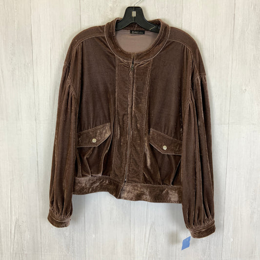 Jacket Other By Very J In Taupe, Size: L