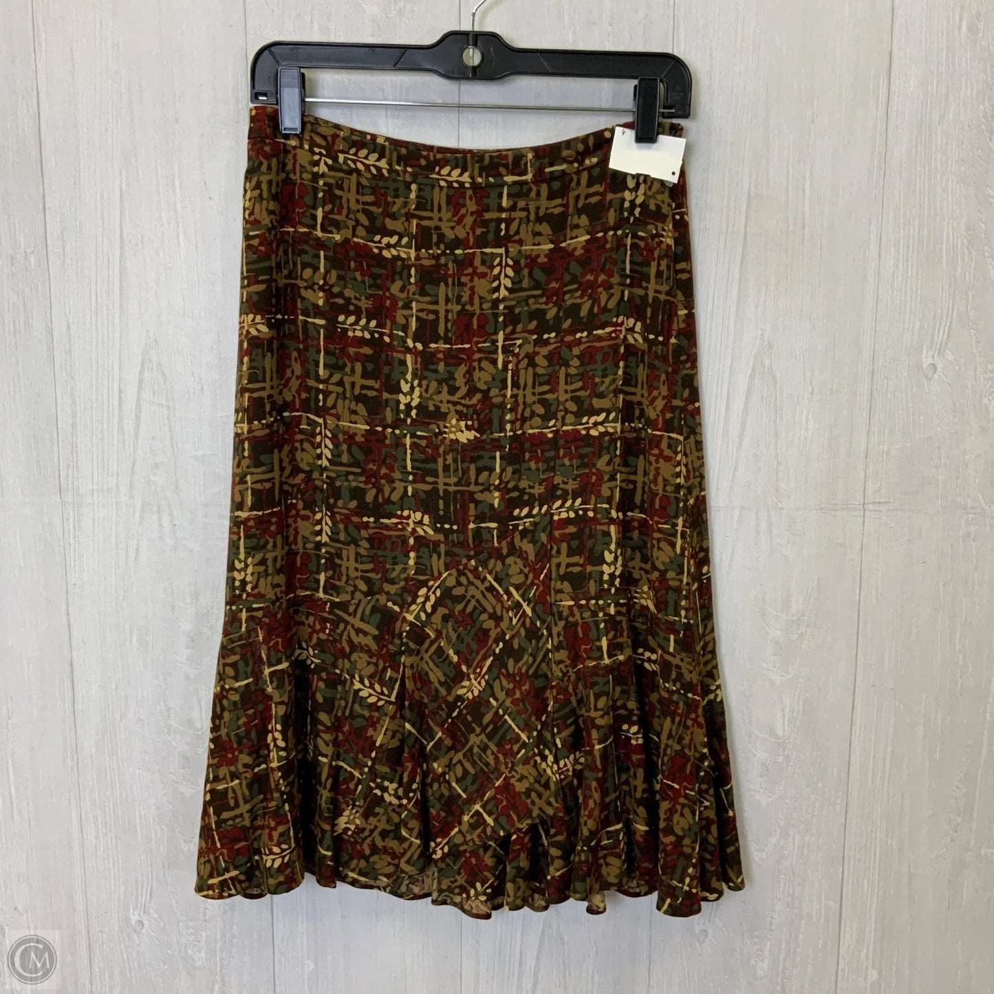 Skirt Midi By Loft In Brown, Size: S