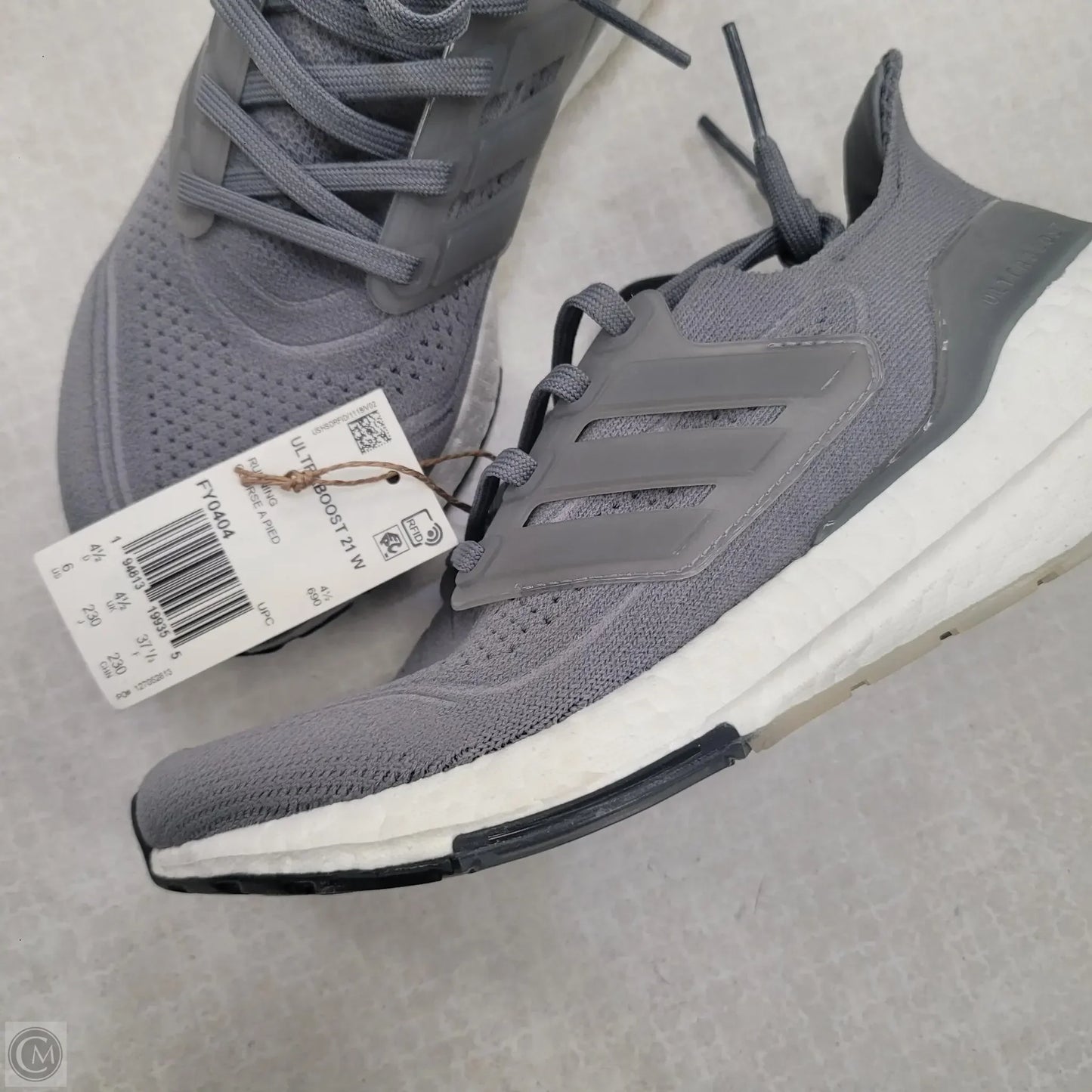 Shoes Athletic By Adidas In Grey, Size: 6