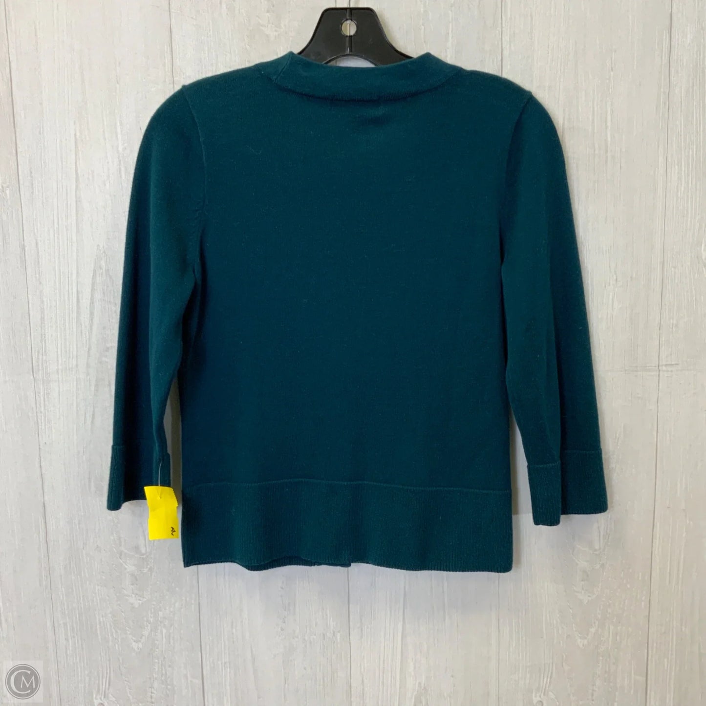 Cardigan By Chaps In Teal, Size: M