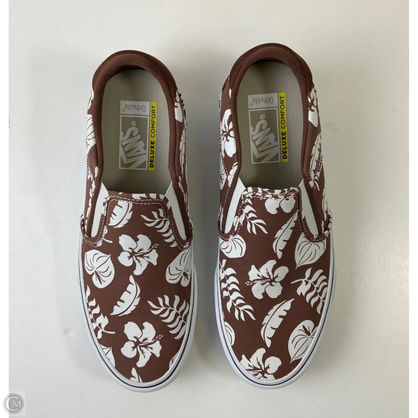 Shoes Sneakers By Vans In Brown & White, Size: 11.5