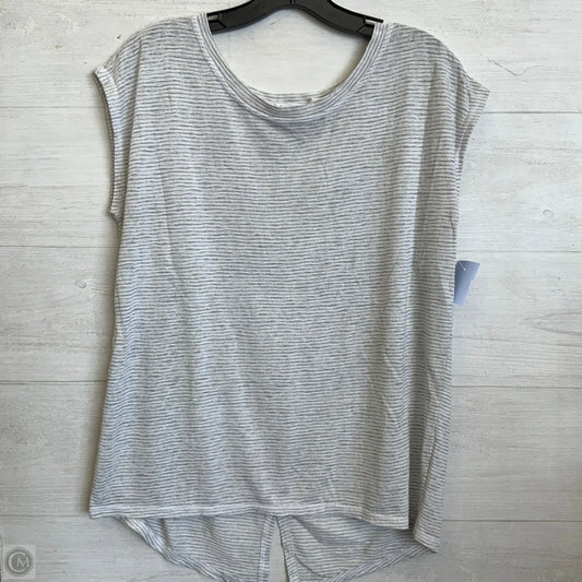 Athletic Top Short Sleeve By Athleta In Grey, Size: M