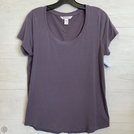 Top Short Sleeve Basic By Athleta In Purple, Size: S