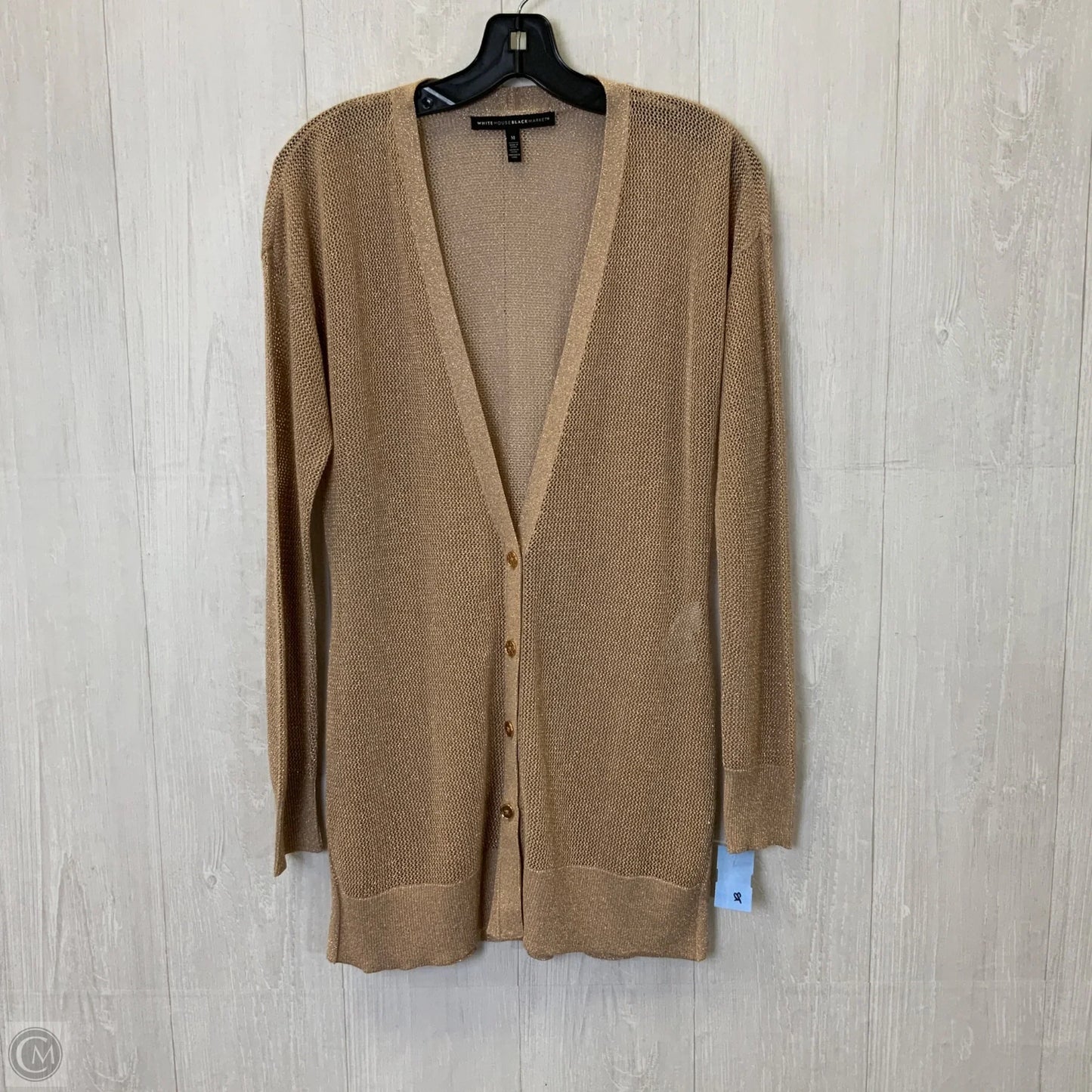 Cardigan By White House Black Market In Gold, Size: M