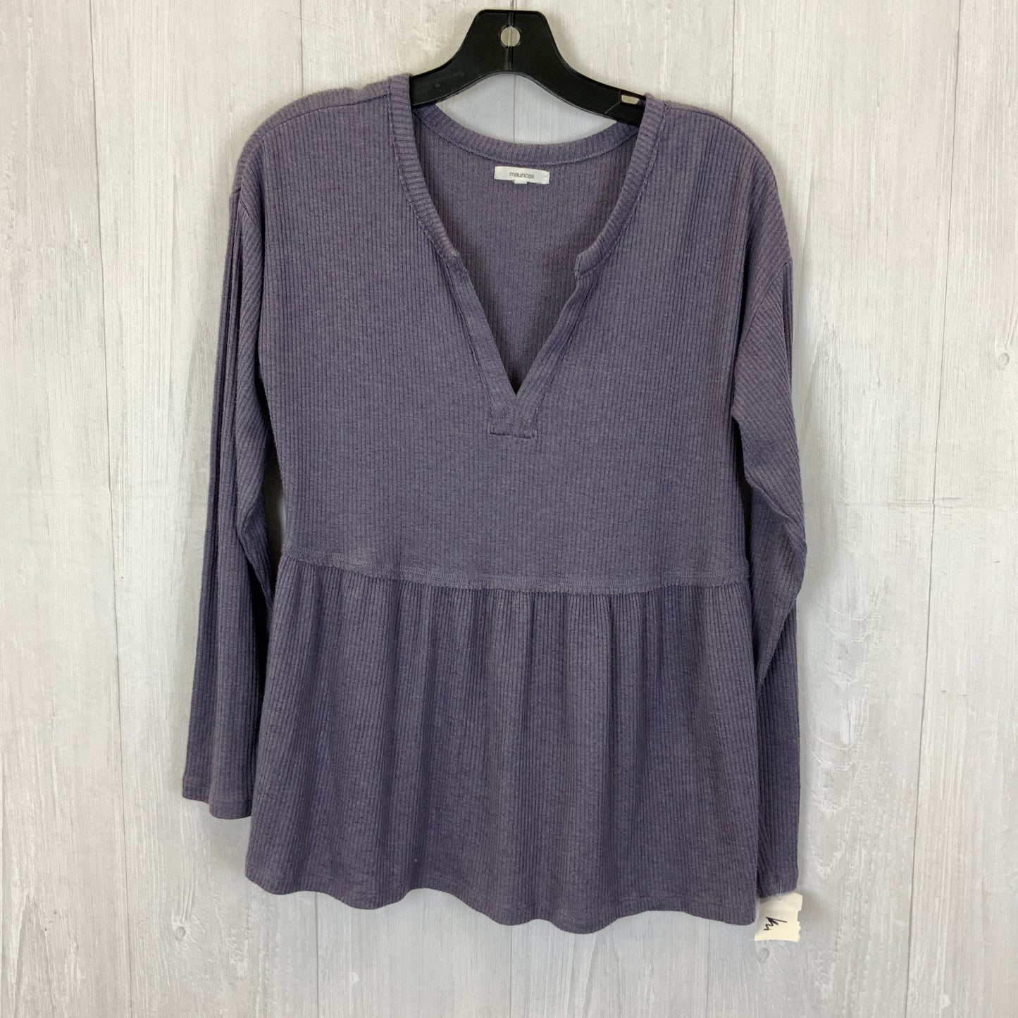 Top Long Sleeve By Maurices In Purple, Size: S