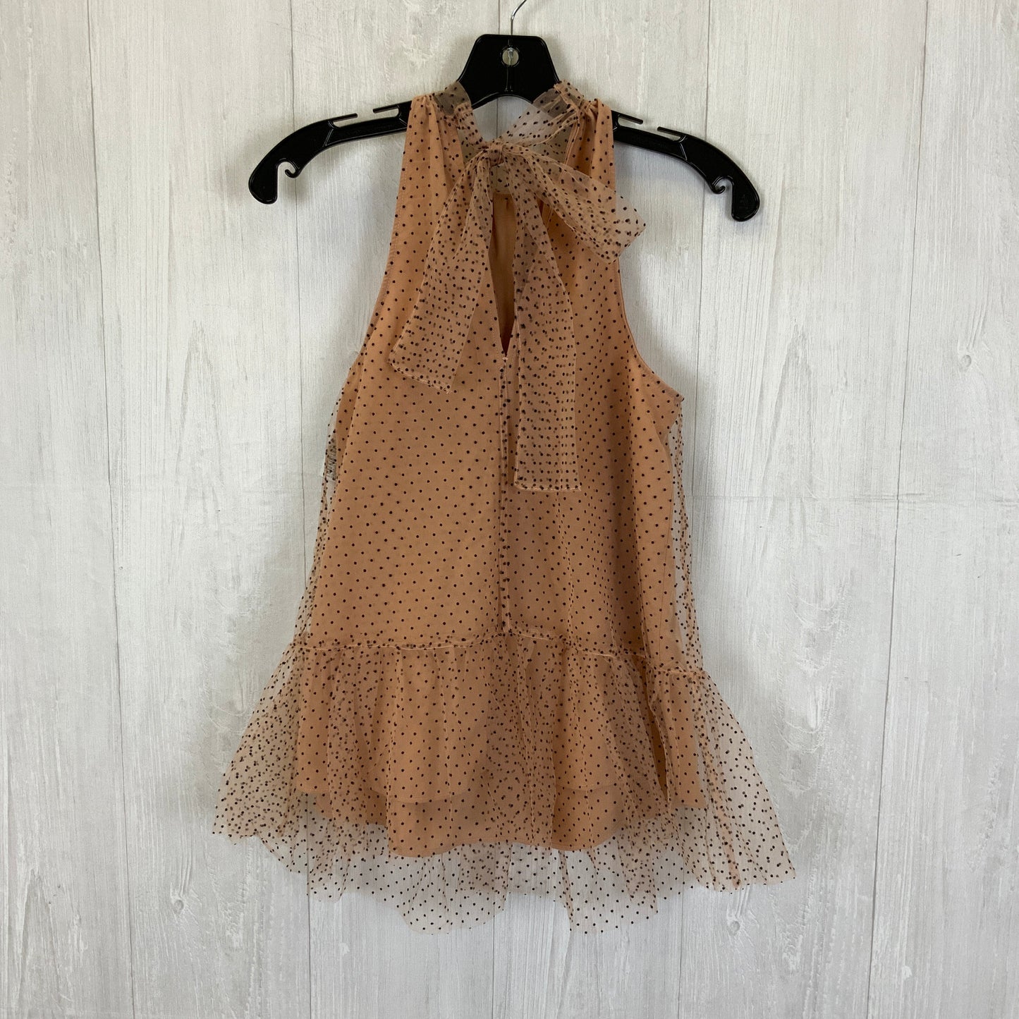 Top Sleeveless By Anthropologie In Peach, Size: Xxs