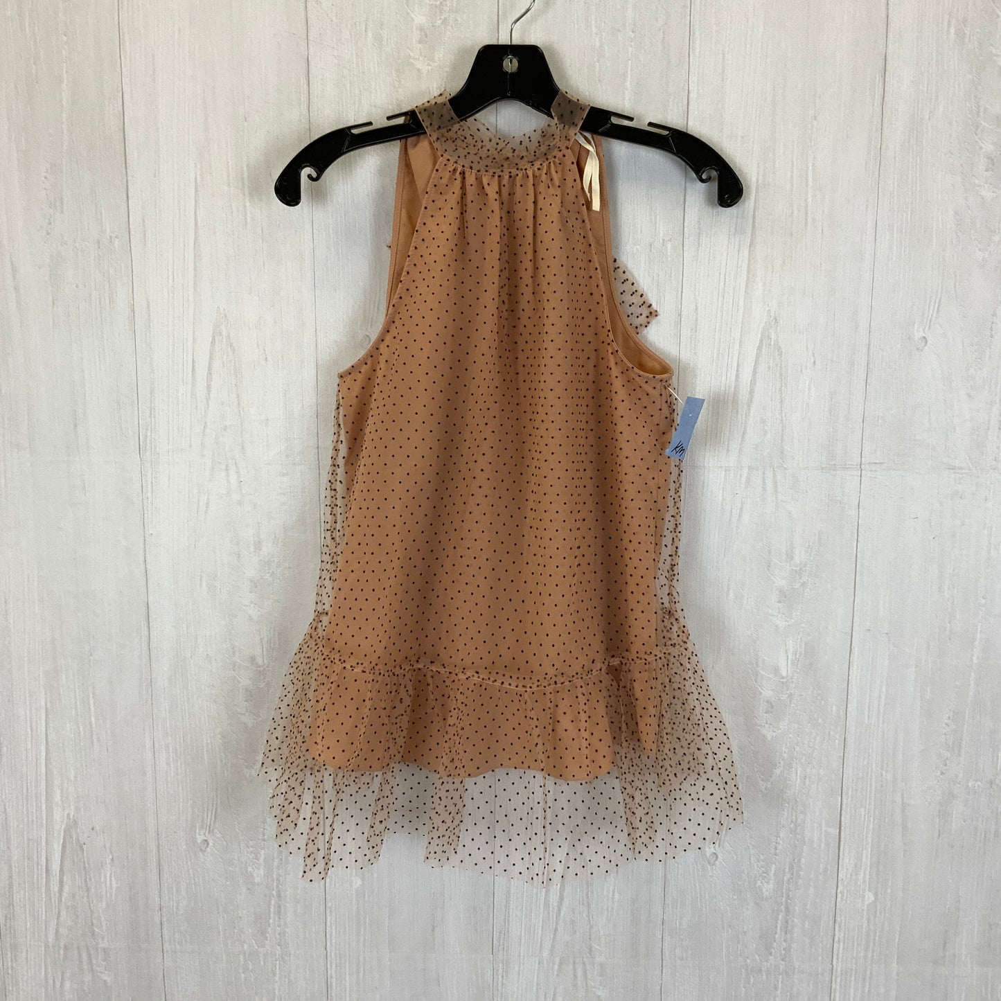 Top Sleeveless By Anthropologie In Peach, Size: Xxs