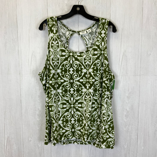 Green Top Sleeveless Cato, Size 4x