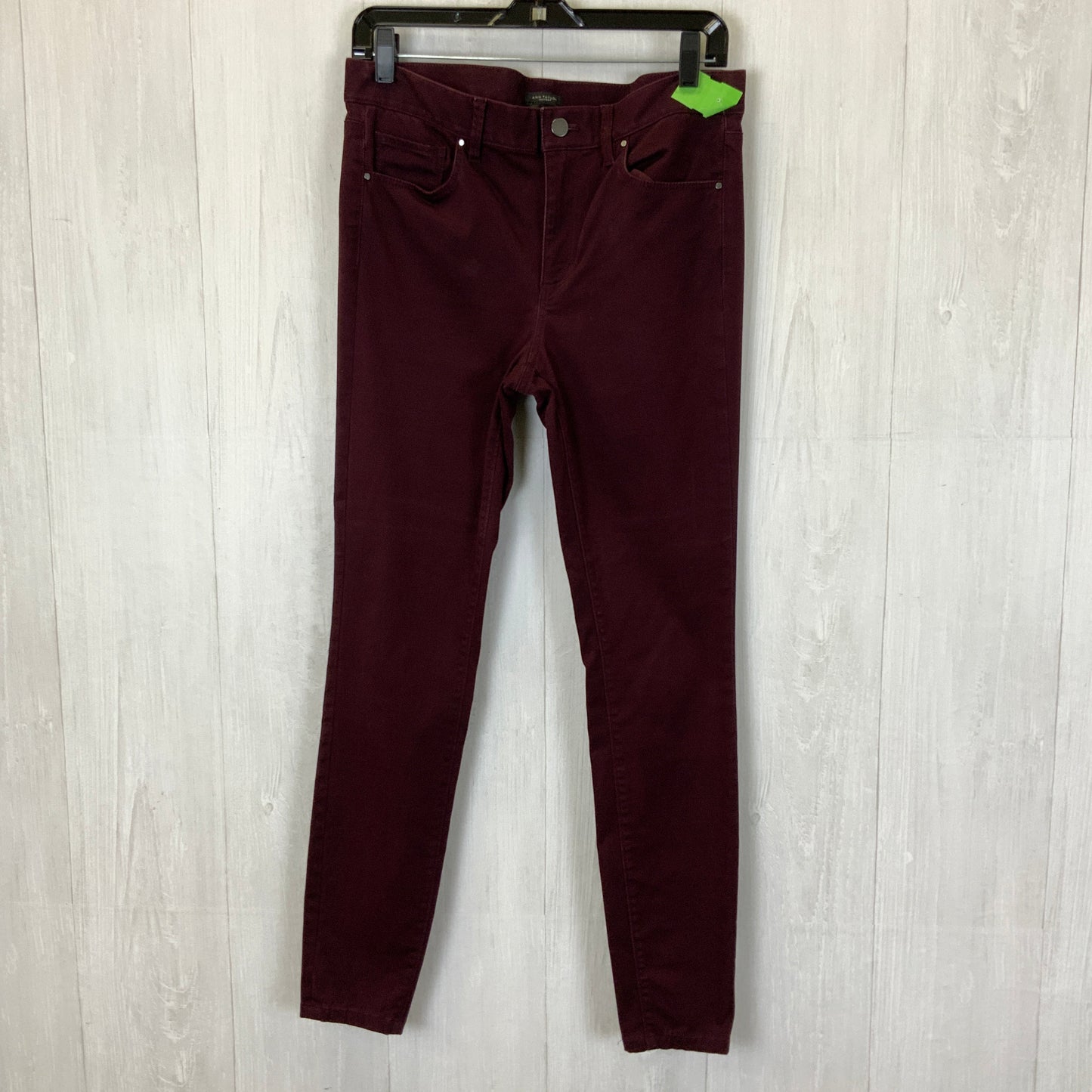 Jeans Skinny By Ann Taylor In Red, Size: 6