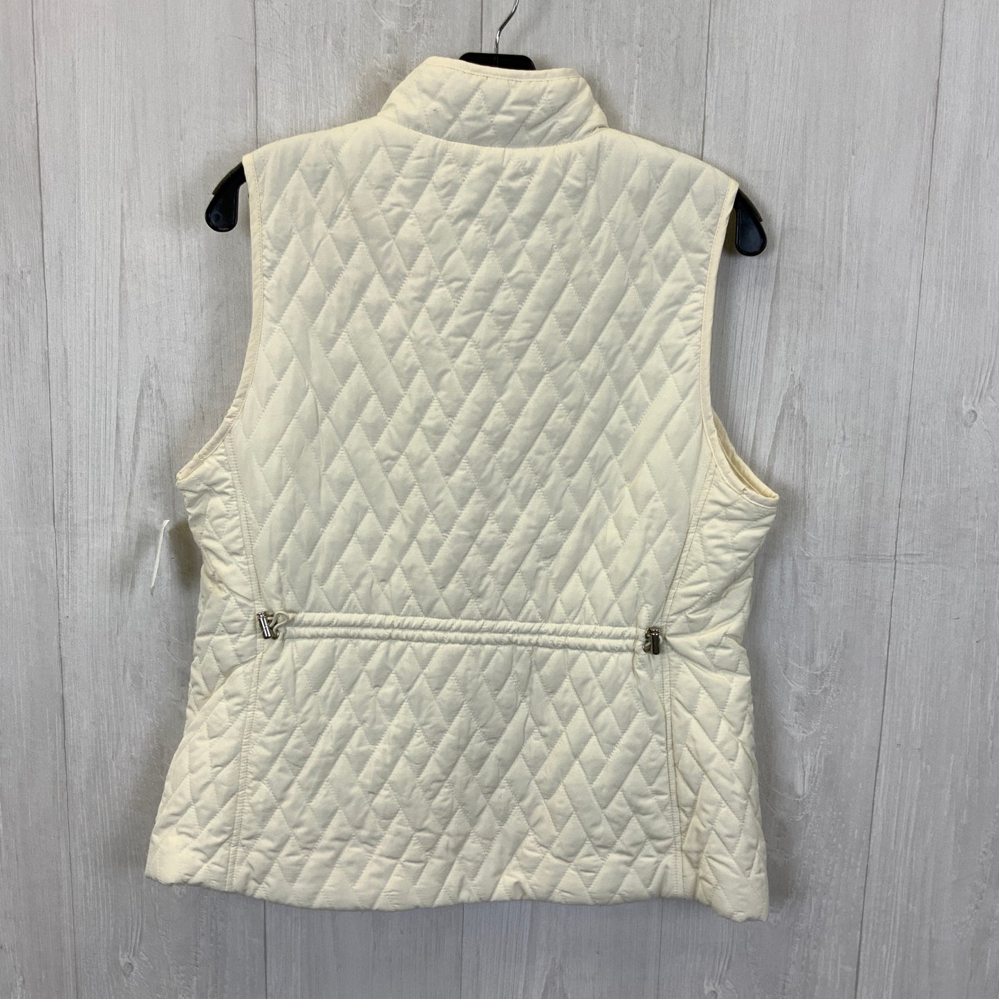 Vest Puffer & Quilted By Croft And Barrow In Cream, Size: M