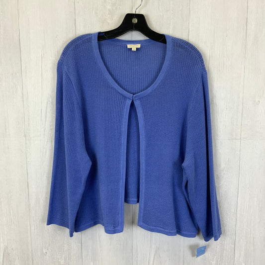 Cardigan By Talbots In Blue, Size: 3x