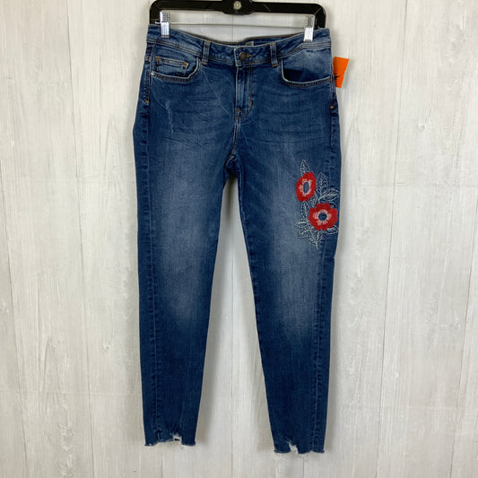 Jeans Skinny By Zara Basic In Blue Denim, Size: 8