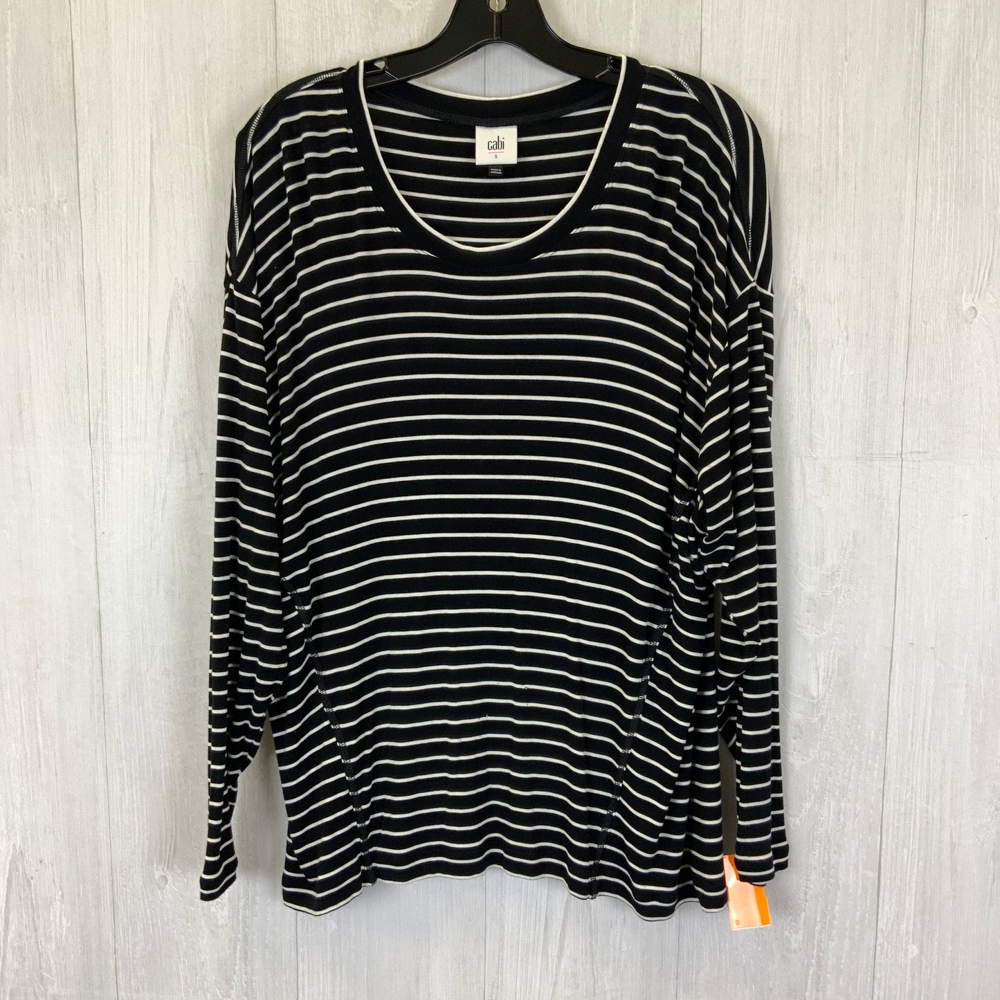 Top Long Sleeve By Cabi In Black, Size: S