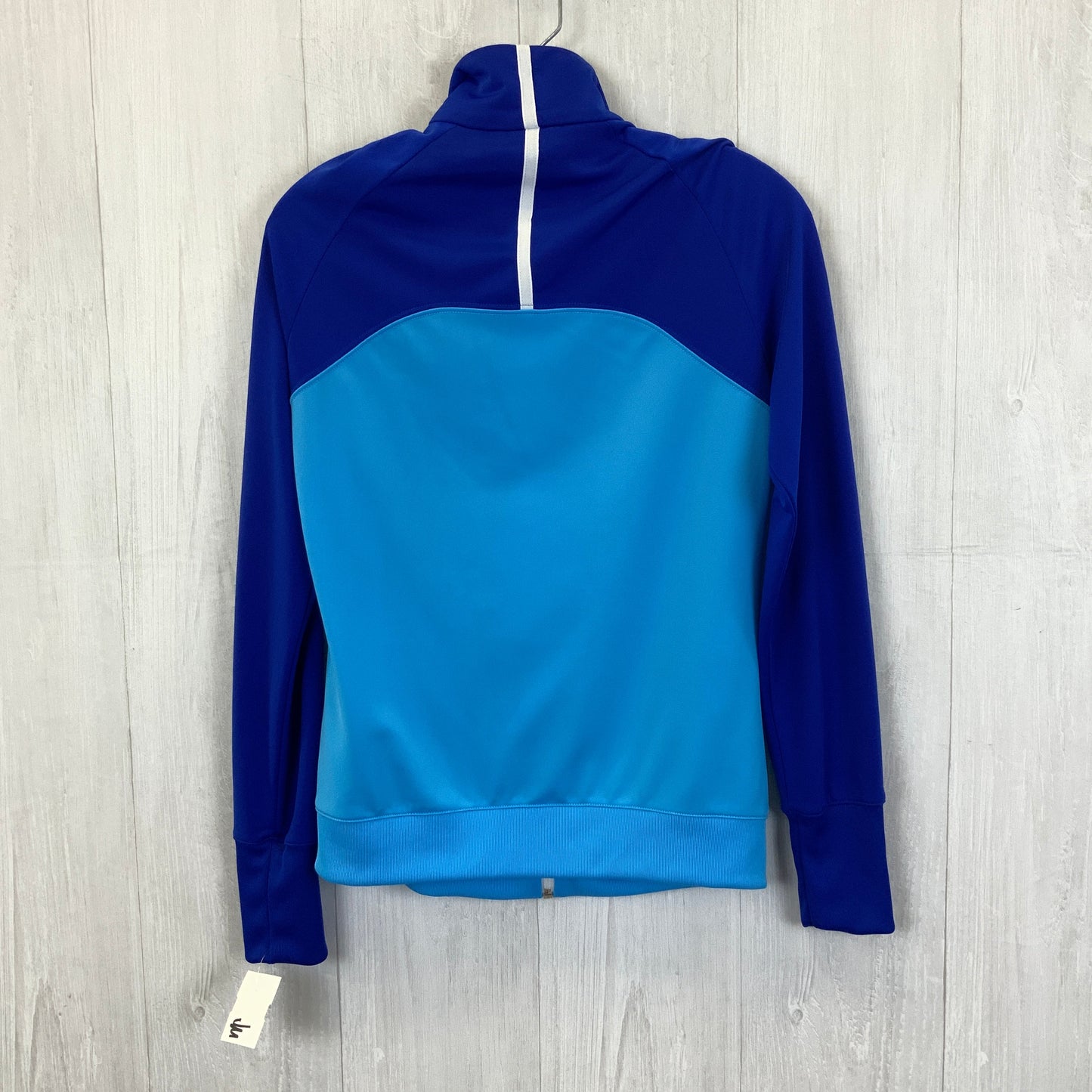 Athletic Jacket By Reebok In Blue, Size: S