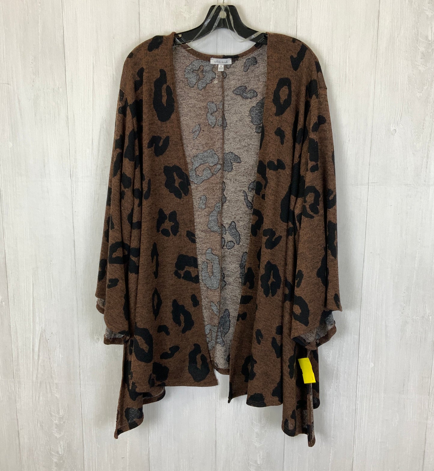 Cardigan By White Birch In Animal Print, Size: S