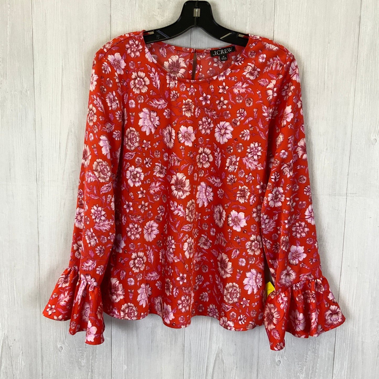 Top Long Sleeve By J. Jill In Orange, Size: M