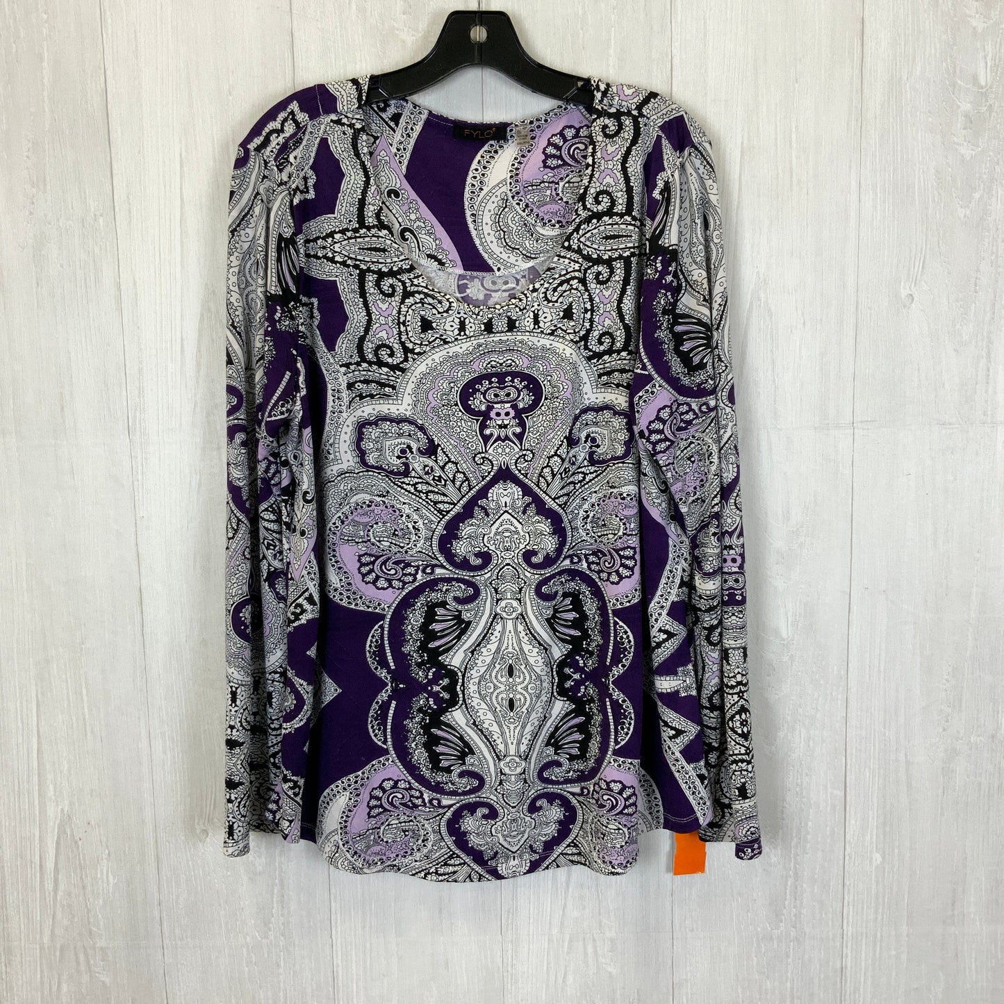 Purple Top Long Sleeve Clothes Mentor, Size 2x