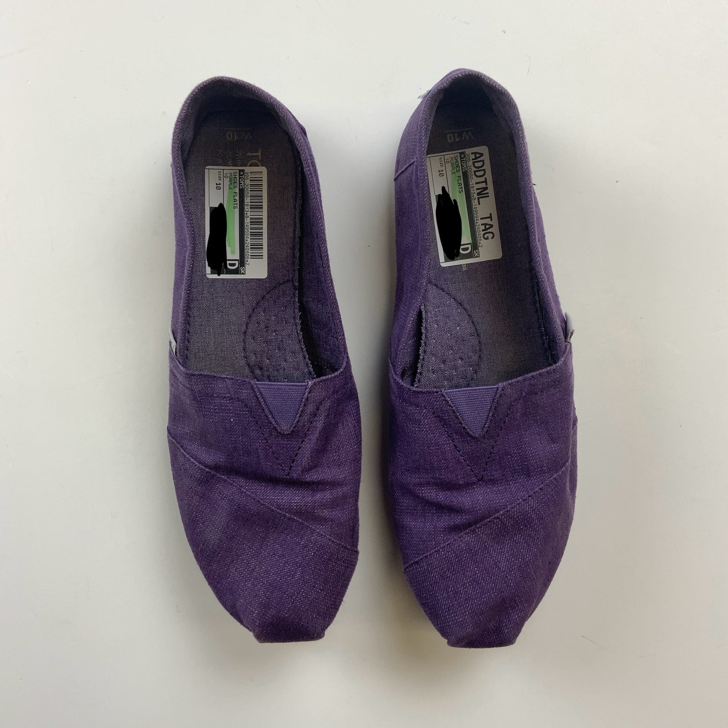 Shoes Flats By Toms In Purple, Size: 10