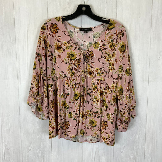 Top 3/4 Sleeve By Sanctuary In Pink, Size: S