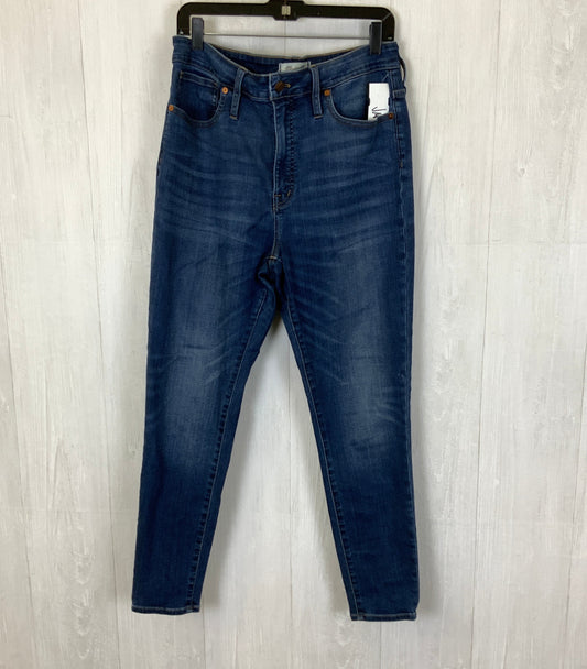 Jeans Skinny By Madewell In Blue Denim, Size: 30