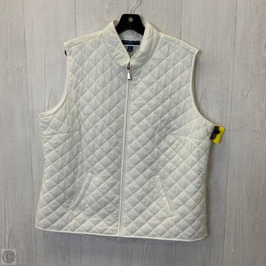 Vest Puffer & Quilted By Kendra Scott In White, Size: Xl