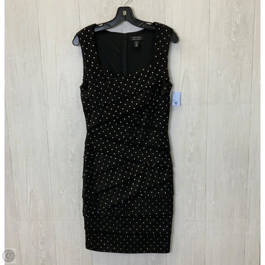 Dress Party Midi By White House Black Market In Black & Silver, Size: S