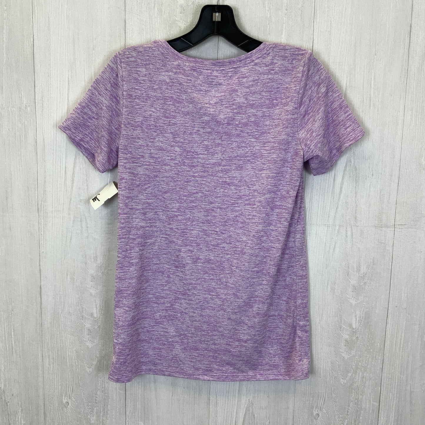 Athletic Top Short Sleeve By Nike In Purple & White, Size: Xs