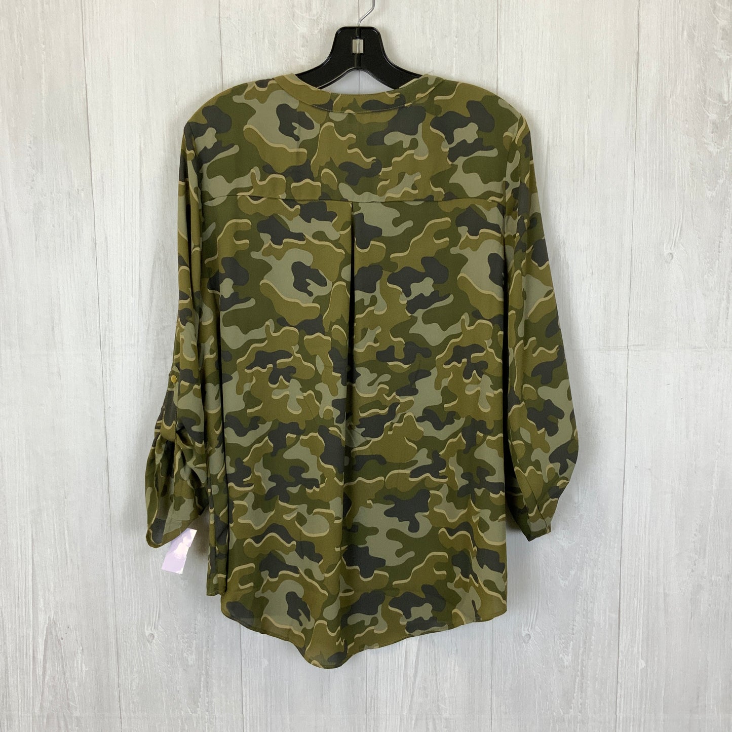 Camouflage Print Top Long Sleeve Cato, Size L