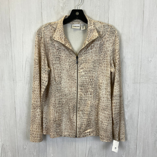 Jacket Other By Chicos In Snakeskin Print, Size: M