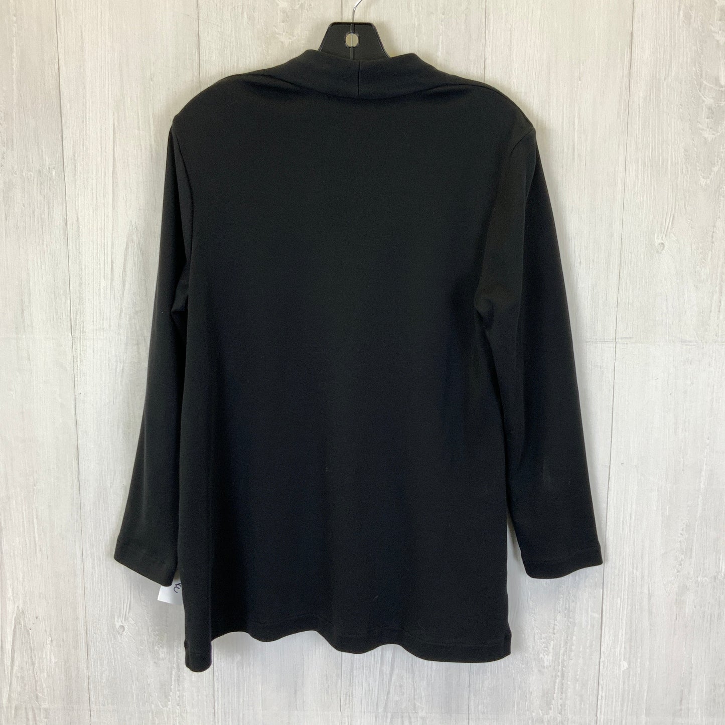 Top Long Sleeve By Chicos In Black, Size: M