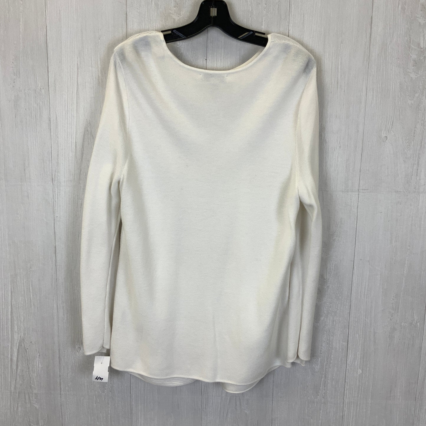 Top Long Sleeve By Christopher And Banks In White, Size: L