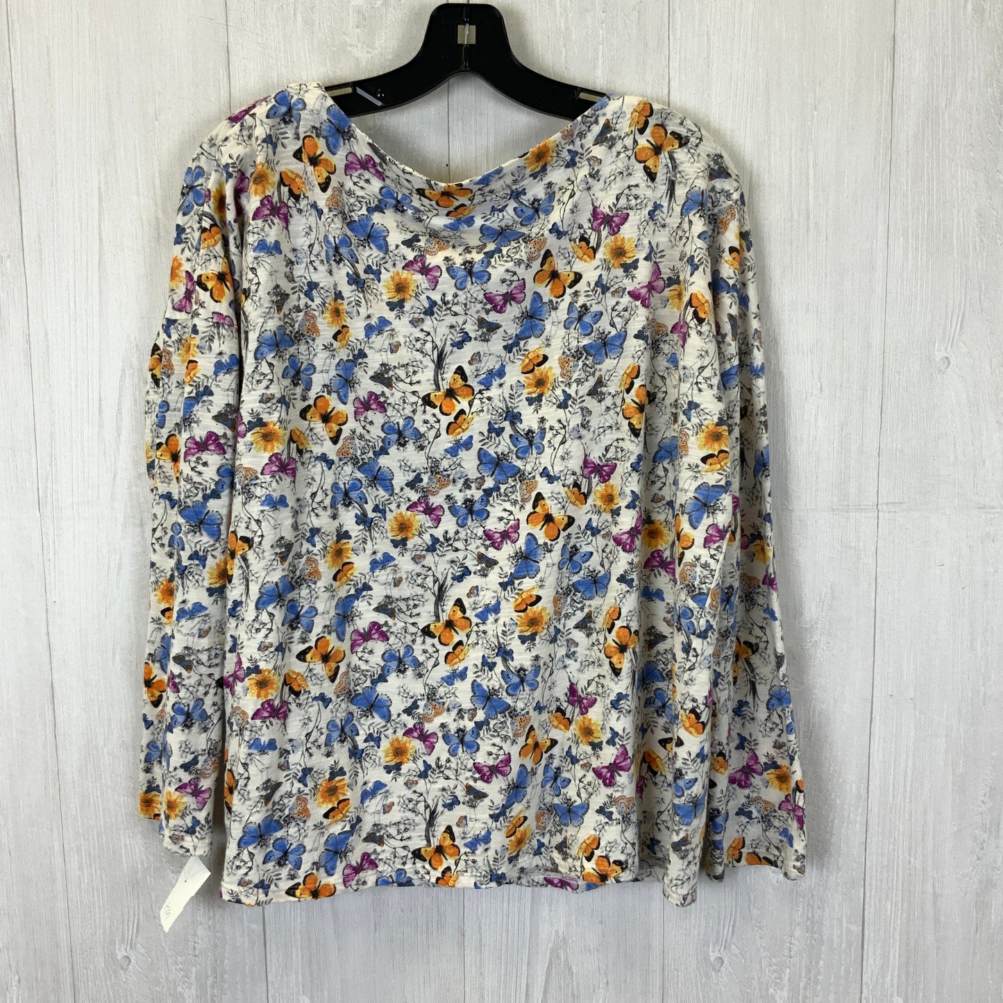 Top Long Sleeve By J. Jill In White, Size: M