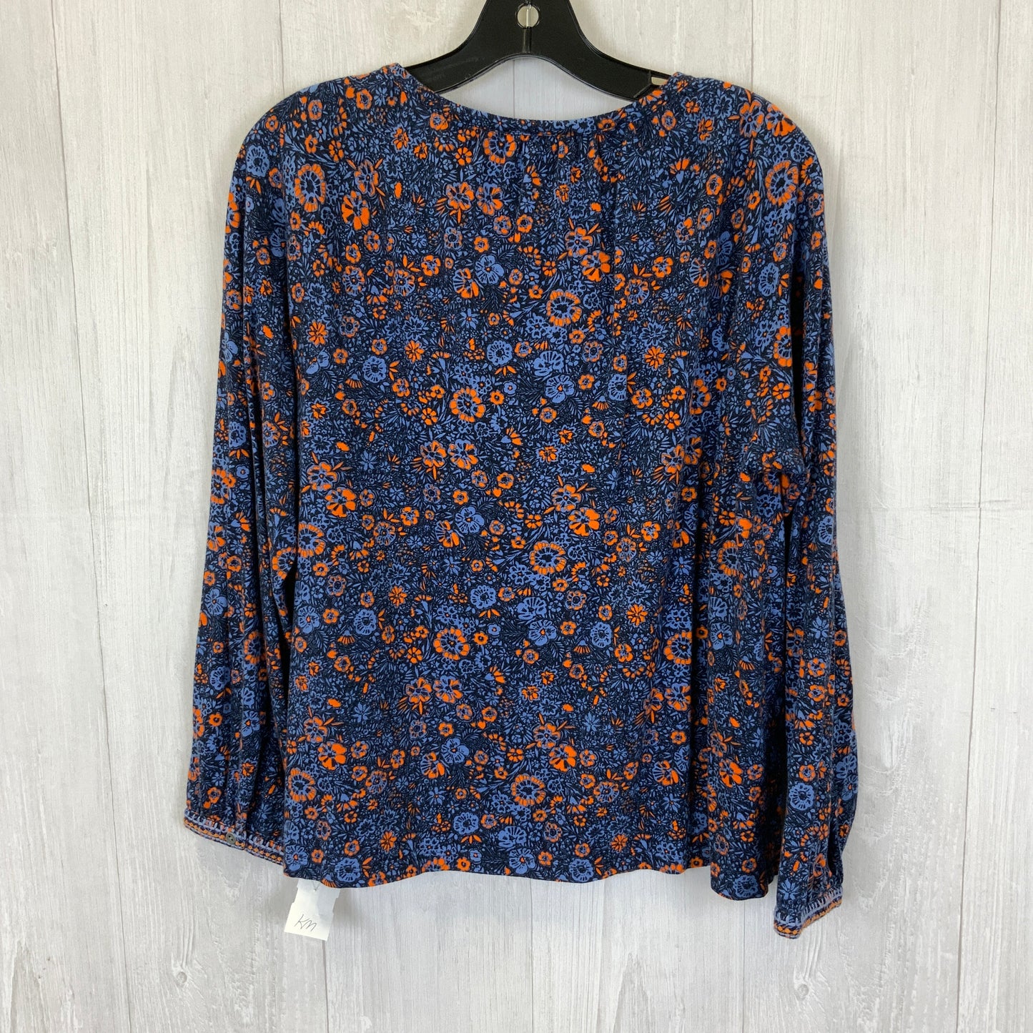 Top Long Sleeve By J. Jill In Navy, Size: M