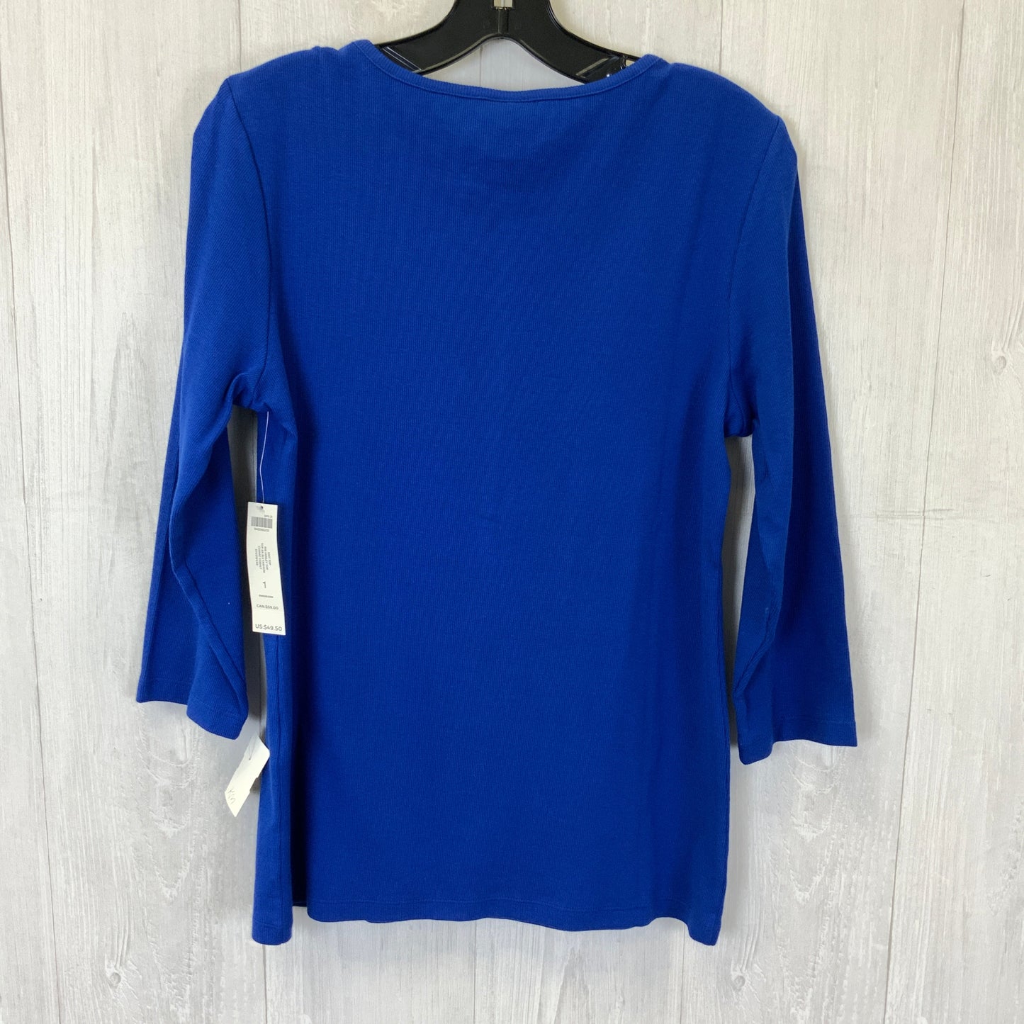 Top Long Sleeve By Chicos In Blue, Size: M