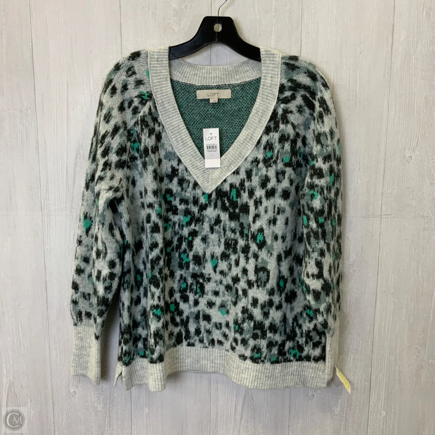 Sweater By Loft In Green, Size: L