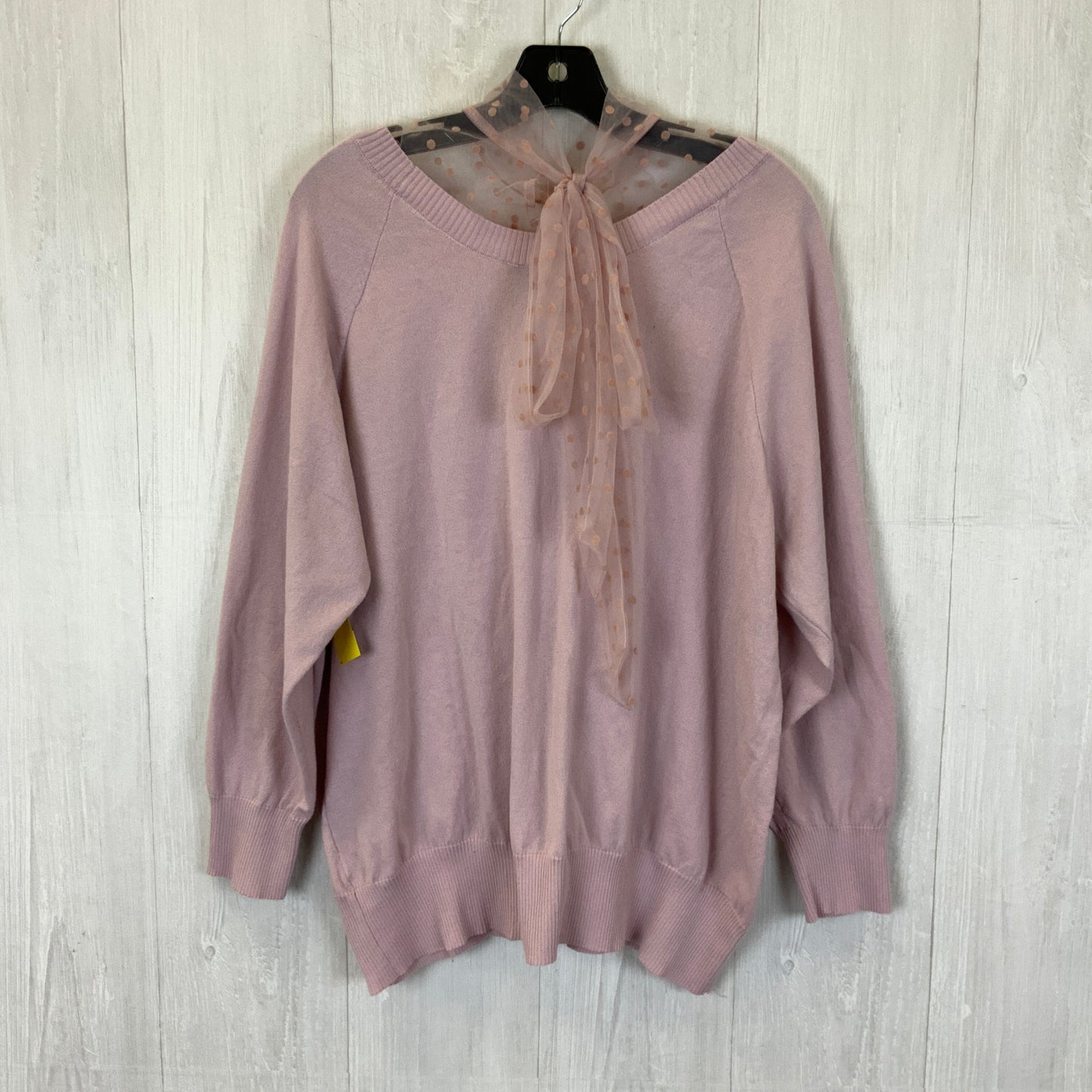 Top Long Sleeve By Eloquii In Purple, Size: 2x