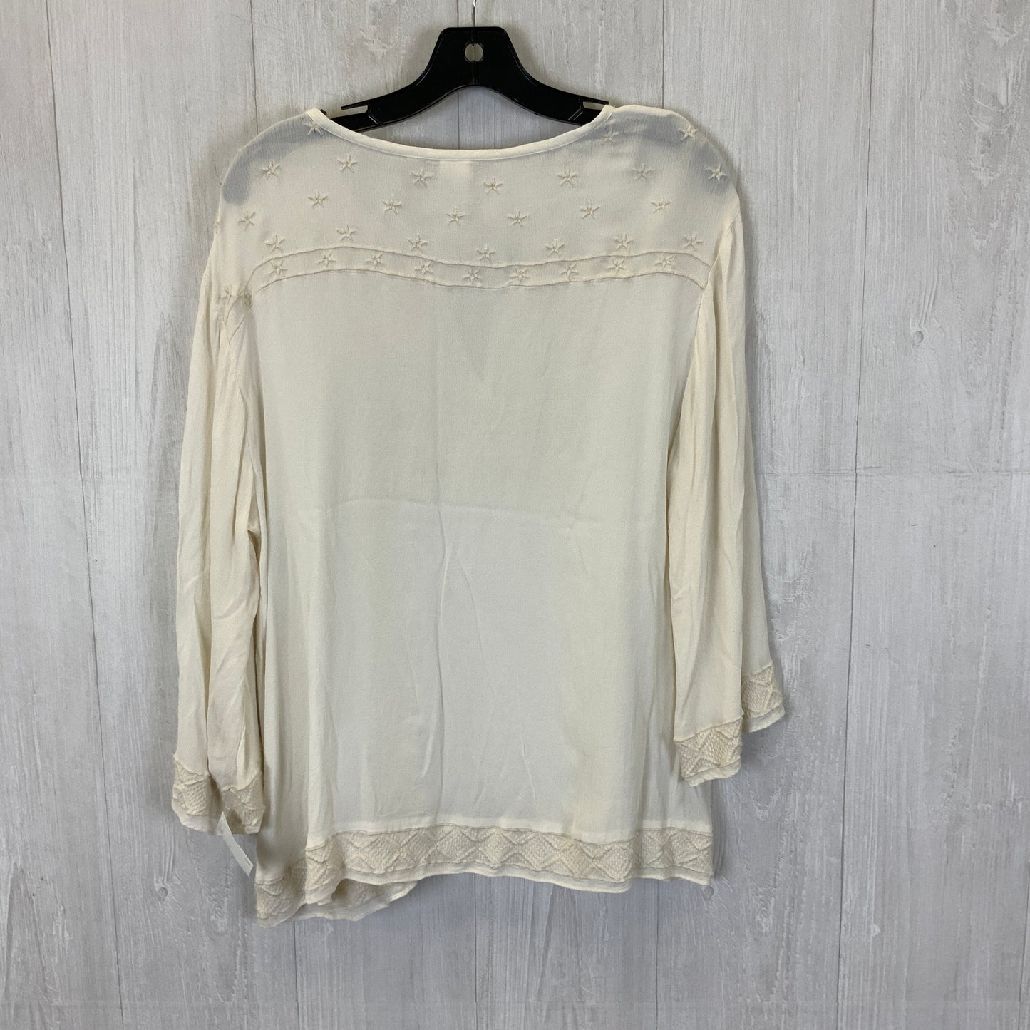 Top Short Sleeve By Gap In Cream, Size: M