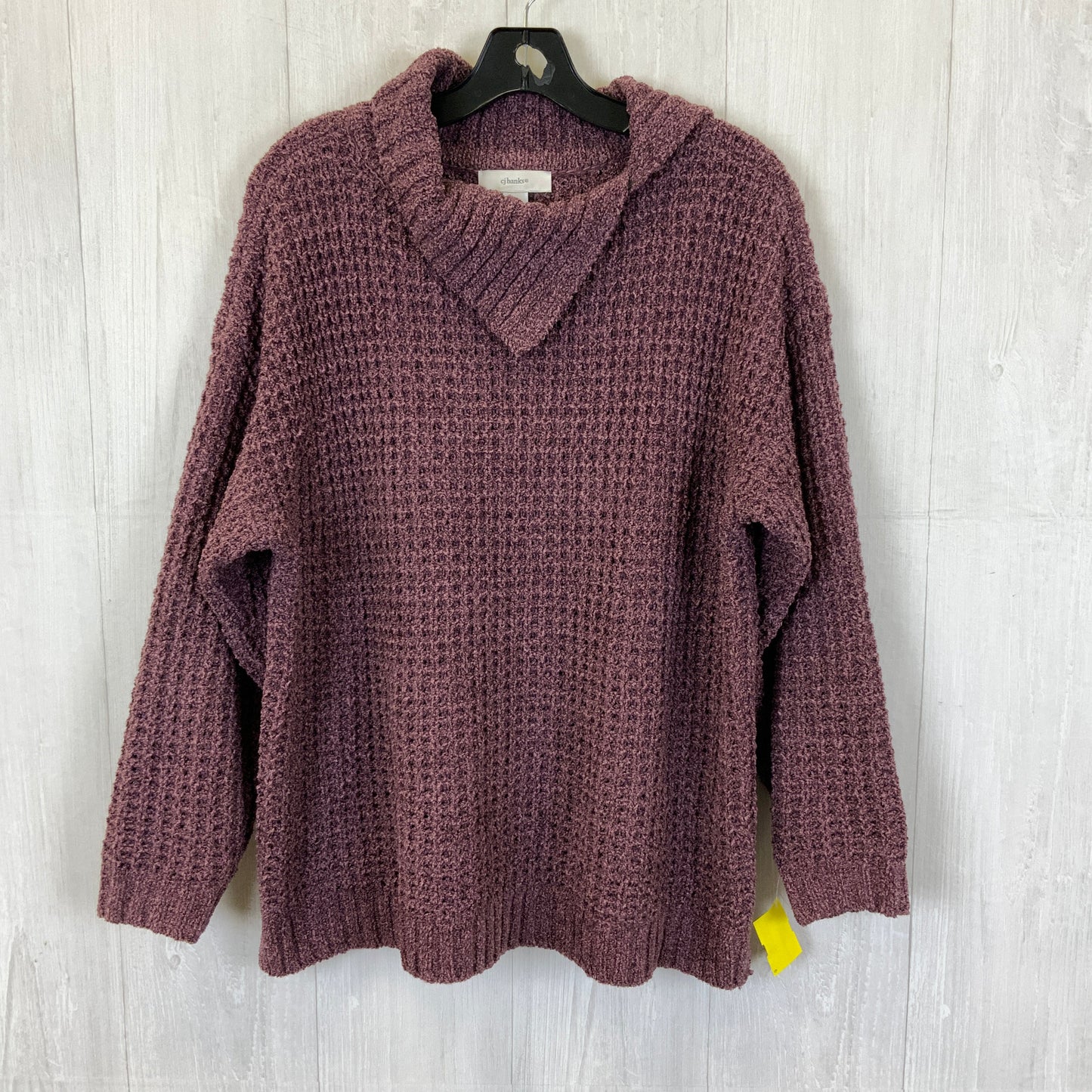 Sweater By Cj Banks In Purple, Size: L