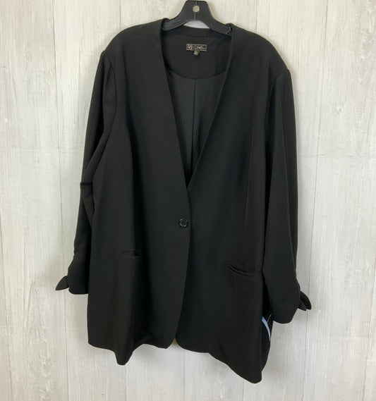 Blazer By Clothes Mentor In Black, Size: 3x