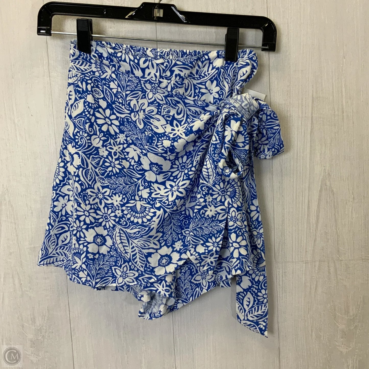 Shorts By Japna In Blue & White, Size: S