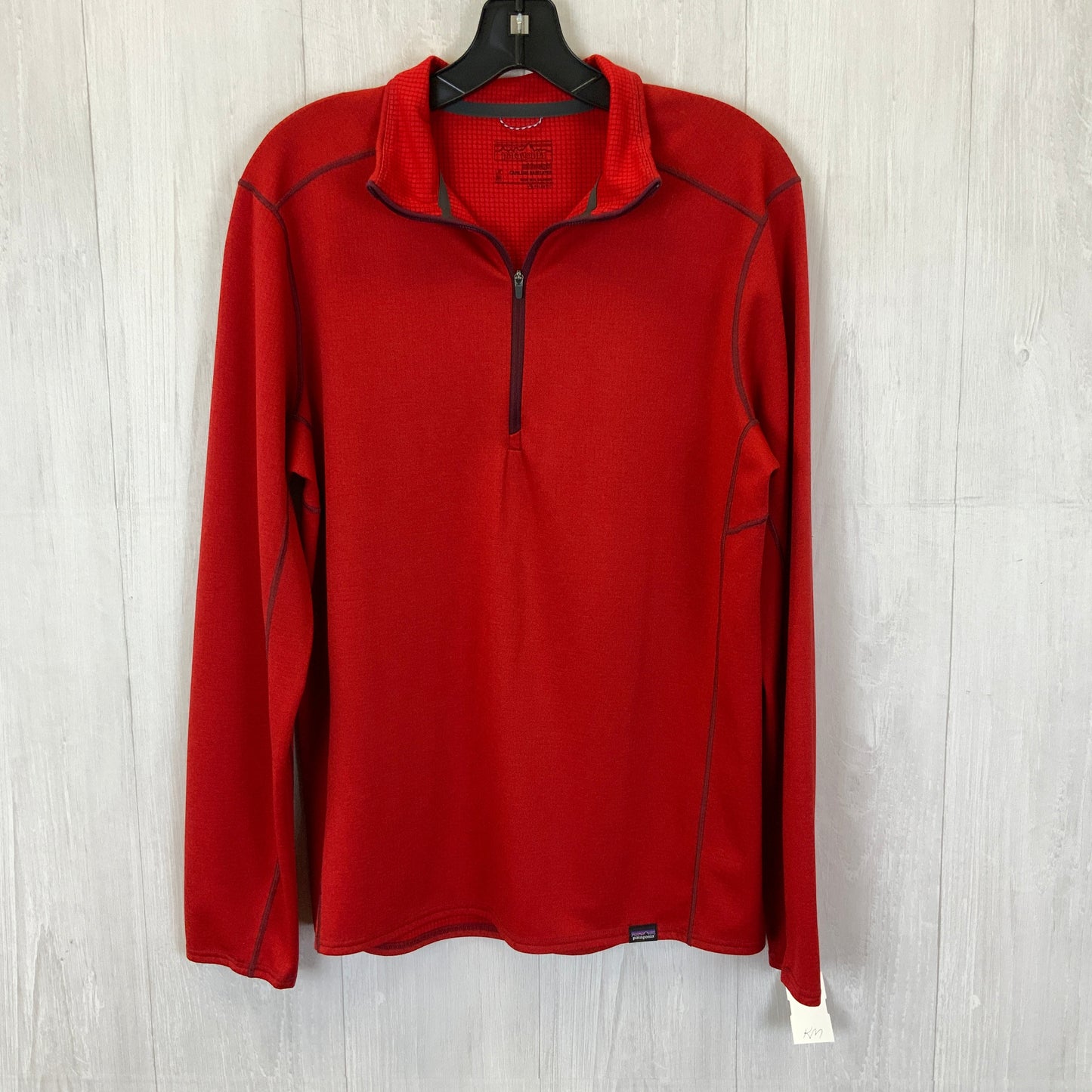 Athletic Top Long Sleeve Collar By Patagonia In Red, Size: M