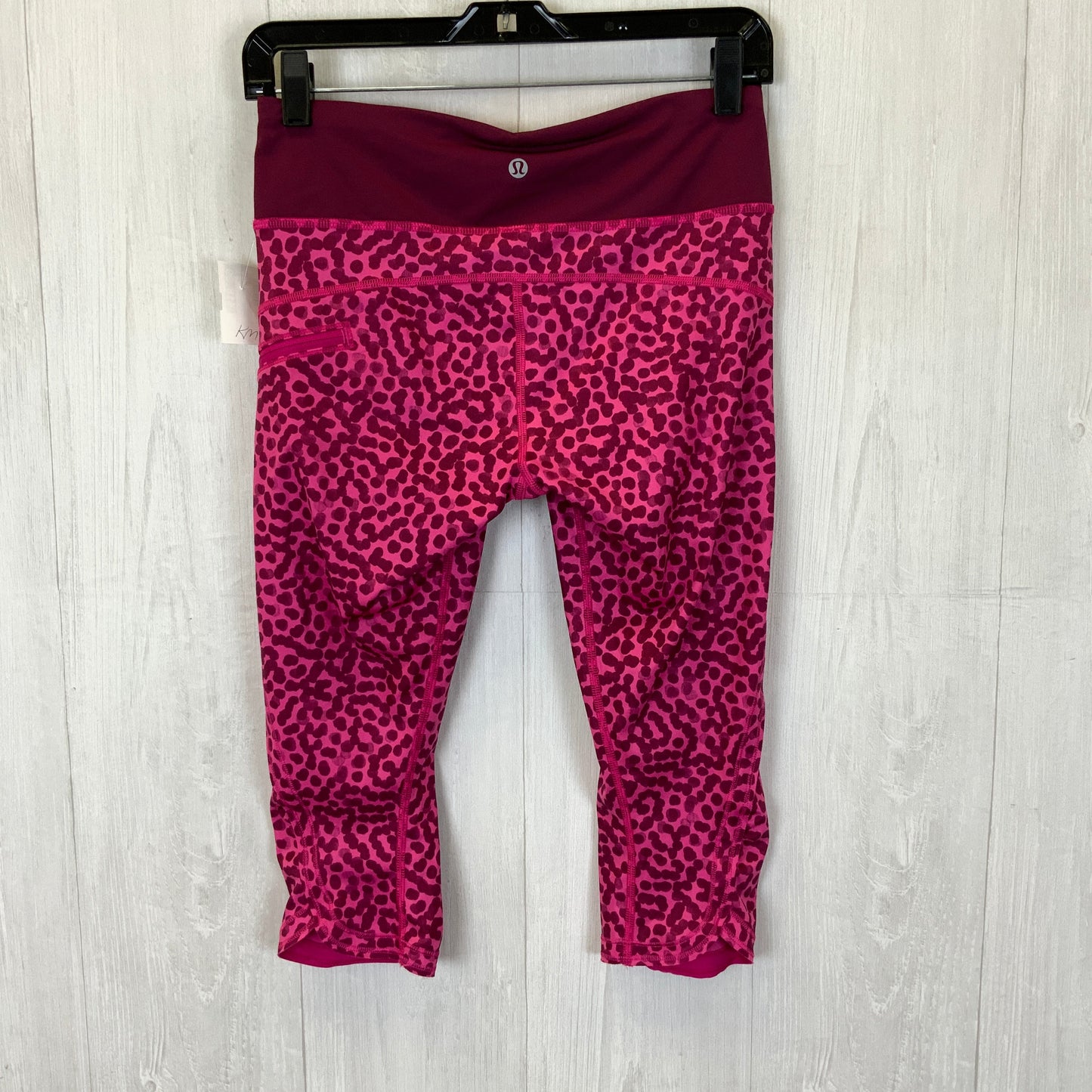 Athletic Capris By Lululemon In Pink, Size: 6