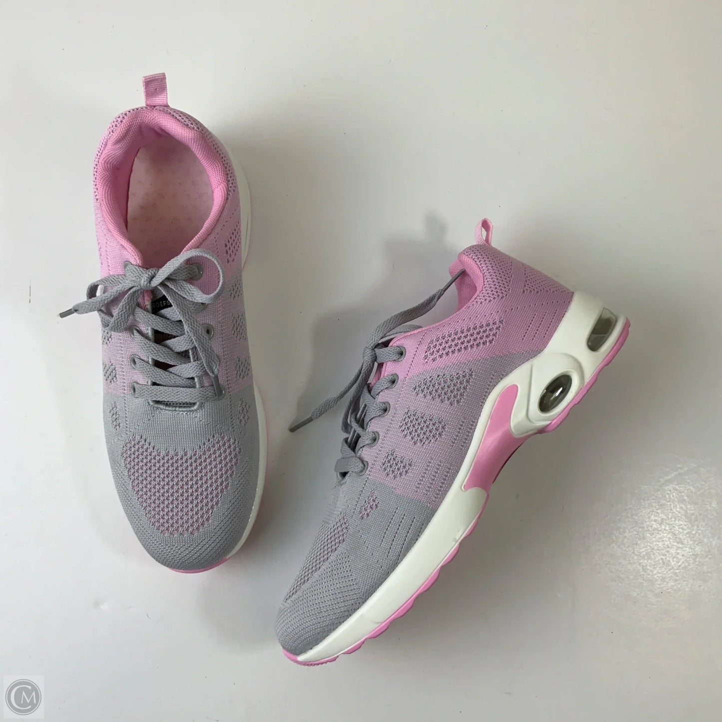 Shoes Athletic By Clothes Mentor In Grey & Pink, Size: 11