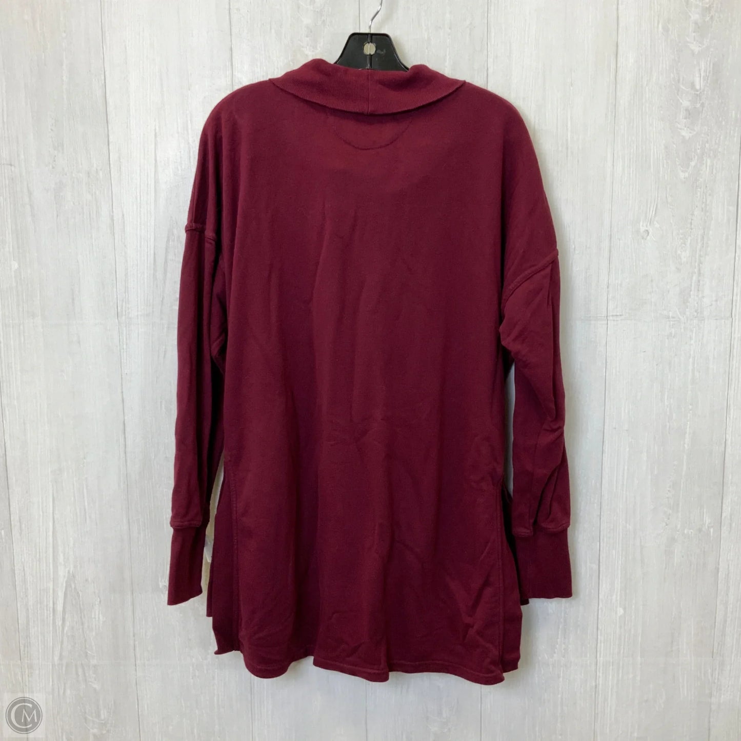Tunic Long Sleeve By Champion In Maroon, Size: Xl
