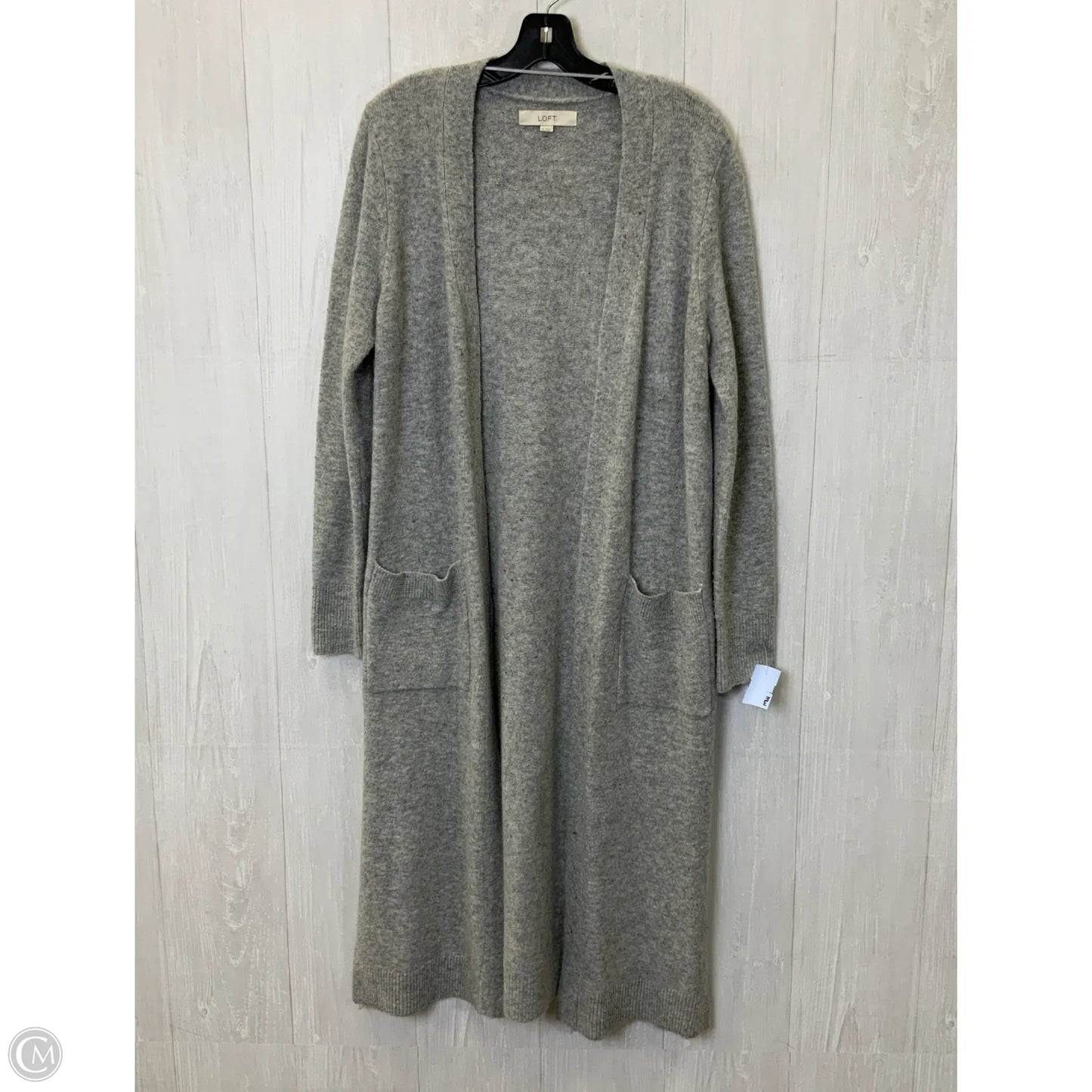 Sweater Cardigan By Loft In Multi-colored, Size: M