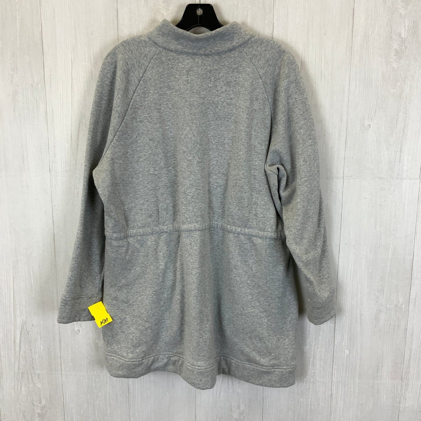 Jacket Fleece By Ugg In Grey, Size: 1x